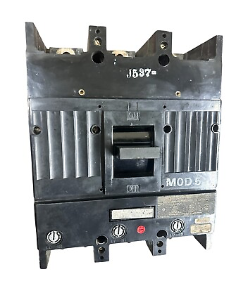 #ad GE TJK436000 400 Amp 600 VAC 3 Pole BLACK Circuit Breaker