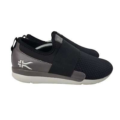 #ad Kuru Ellie Black amp; Gray Slip On Arch Support Sneakers Size 8.5