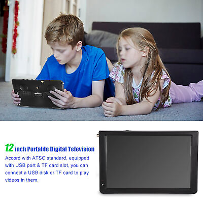 #ad 12#x27;#x27; Digital Television ATSC Portable TV 1080P HD Video Player For Home NEW