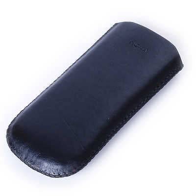 #ad Leather Pouch Case For Nokia 8800a 8800 arte Black