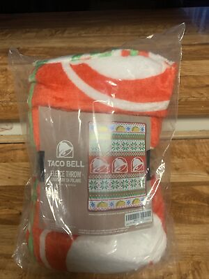 #ad Taco Bell Soft Warm Throw Blanket Holiday 45x60 inch 🎄