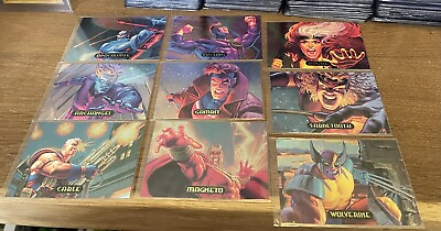 #ad PACK FRESH 1994 MARVEL MASTERPIECES COMPLETE POWER BLAST SUBSET GORGEOUS