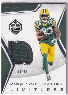 #ad 2019 Limited #LM 7 Marquez Valdes Scantling Limitless Materials Silver # 49