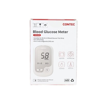 #ad Glucometer Glucose Diabetic Blood Sugar Value Meter Diabetes Test Test Strips