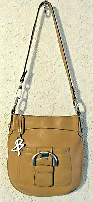#ad Auth.”B.Makowsky”purse butterscotch superb gen.leather brushed nickel hardware