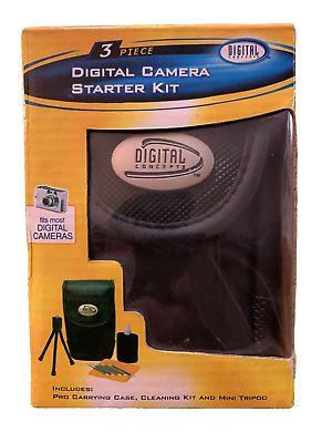 #ad Camera Starter Kit 3 Pieces Case Cleaning Kit Mini Tripod Digital Concept