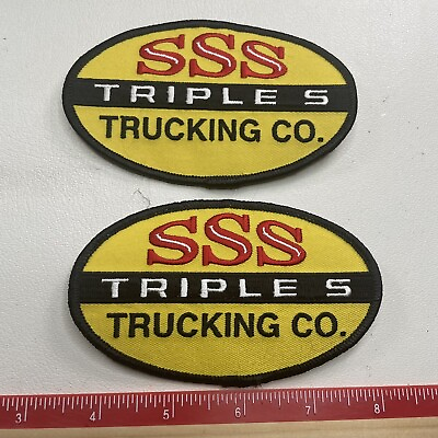 #ad SSS Trucker Patches TRIPLE S TRUCKING 2 Patch Lot B028