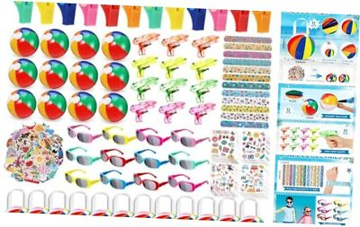 #ad 148 Pcs Pool Party Favors Beach Party FavorBeach Toys For Boys Girls