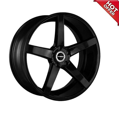 #ad 4ea 22quot; Strada Wheels Perfetto Gloss Black Rims S43