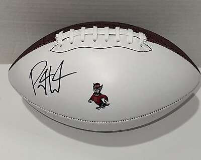 #ad PAYTON WILSON SIGNED FOOTBALL NC STATE WOLFPACK NFL STAR PROOF