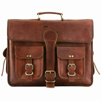 Leather Laptop Messenger Bag Vintage Briefcase Satchel for Men and Women 16 Inch $52.82