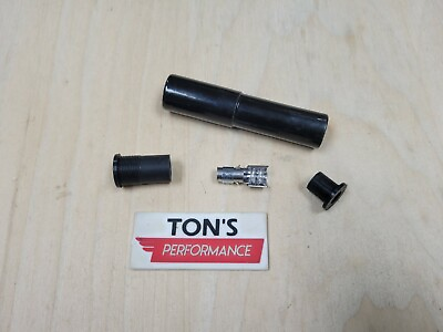 #ad 8mm Black Ignition High Temp Ceramic Spark Plug Wire Boot Terminal Kit 180 Deg