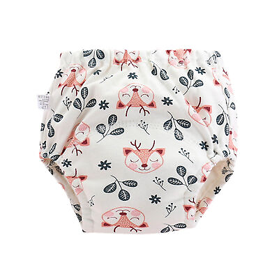 #ad Baby Reusable Diaper 360 Degree Protection Soft Touch Cartoon Printed Breathable