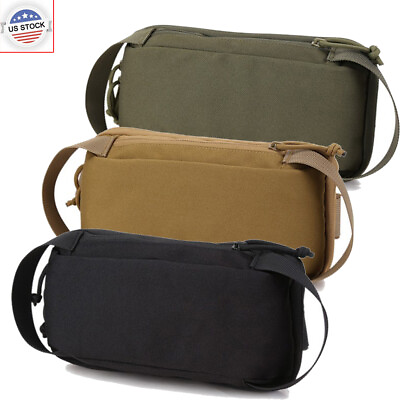 #ad Tactical Nylon Waist Pack Belt Military Fanny Bag Sling Hip Bumbag Lumbar Pocket