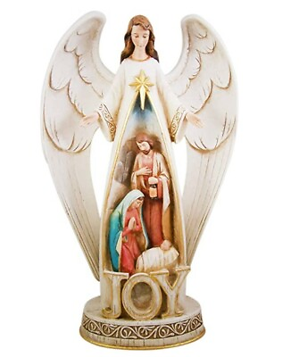 #ad Christmas Joy Angel Nativity Scene Figurine 16 1 2 Inch