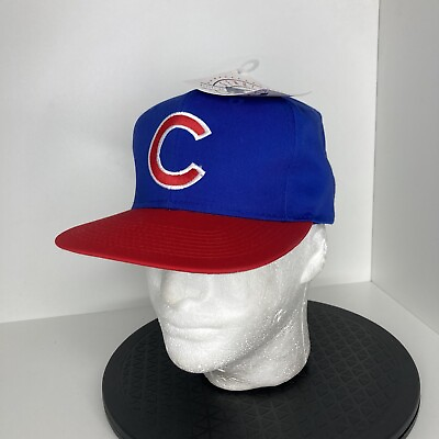 #ad NEW Vintage Cubs Hat Adjustable 00s Y2K Chicago MLB Baseball Game day Cap
