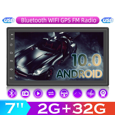 #ad 2G32G Android 10.0 Car Stereo Radio GPS Navigation WIFI FM Double 2 Din WIFI 7quot;