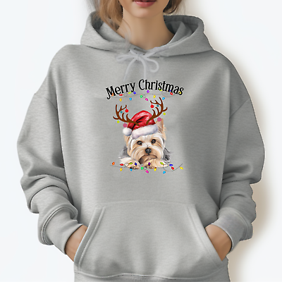 #ad Yorkie Sweater Christmas Yorkshire Terrier SweatshirtFunny Cute