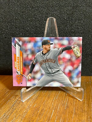 #ad 2020 Topps Mini KEVIN GAUSMAN Giants #457 PINK PARALLEL 20 25 Flat Shipping
