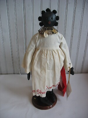 #ad dated 2008 Jeri Hubbard Black Ethnic cloth doll We Shall Overcome Brown sugar