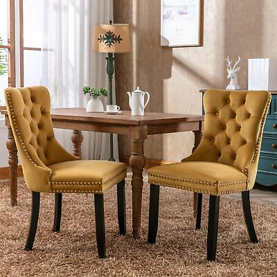 #ad Nikki Collection Modern Velvet Upholstered Dining Chair