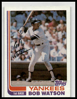 #ad 1982 Topps #275 Bob Watson New York Yankees Vintage