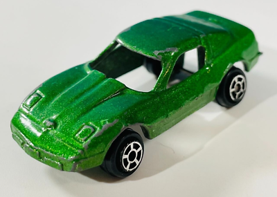 #ad Vintage Mini Tootsie Toy Diecast Corvette Chicago Green 2 inch