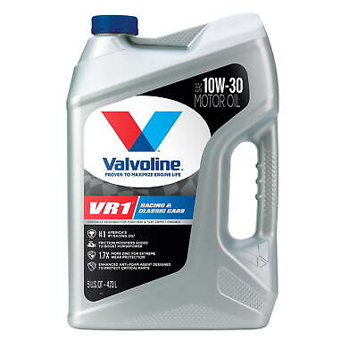 #ad Valvoline Premium Advanced Motor Oil VR1 Racing Motor Oil 10W 30 Motor Oil 5 QT