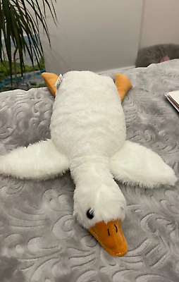 #ad White Goose Plush Toy Stuffed Animal 20 Inches