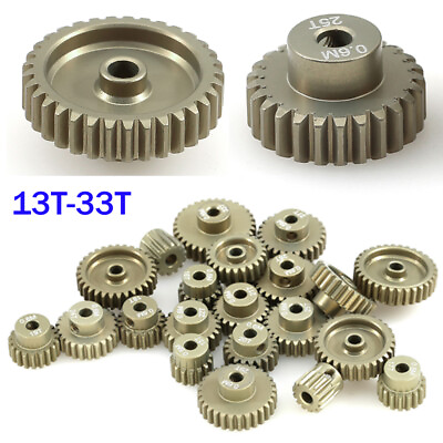 #ad M0.6 3.175mm 13T 33T Pinion Motor Gear for 1 10 RC Car Brushless Brush Motor