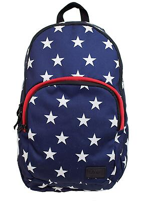 #ad Vans Off The Wall Schooling Backpack Bag in Blue White Stars