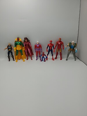 #ad Marvel Legends Vision Retro EXTRA MARVEL CHARACTERS Loose Lot Of 8