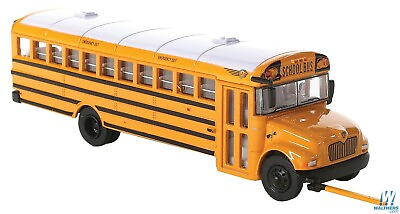 #ad Walthers SceneMaster International R CE School Bus Assembled Yellow White HO