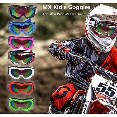 #ad Unisex Boys Girls Kids Children Tint Len Snowboard Motorbike Goggles Windproof