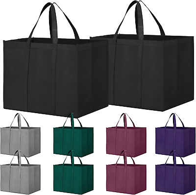 #ad Reusable Grocery Shopping Bags 10 Pack Large Foldable Tote Bags BulkEco Produce