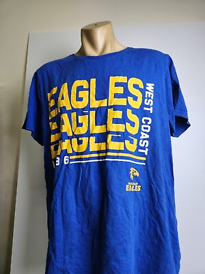 #ad west coast eagles AFL retro t shirt tee shirt men#x27;s size 2XL VGC Free Postage