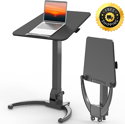 #ad 90° Tiltable amp; Height Adjustable Standing Desk Folding Portable Office Stand New