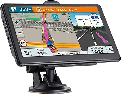 #ad Gps Navigation for Car Truck Touch Screen Maps w Spoken Direction 7quot;