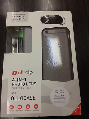 #ad Olloclip 4 in 1 Photo Lens for iPhone 6 6s or Plus grey cases for std or New