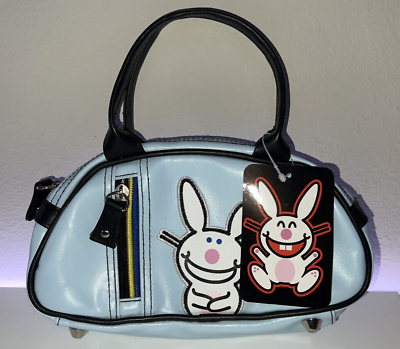 #ad Jim Benton Happy Bunny Mini Bag Y2K PVC Tiny Purse NWT