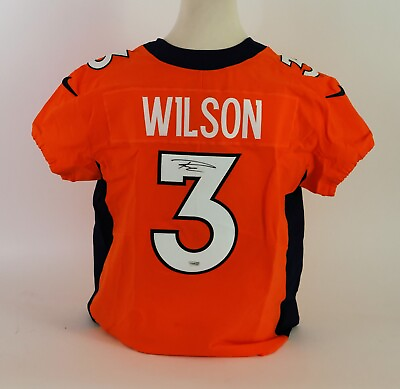 #ad Russel Wilson Autographed Denver Broncos Jersey