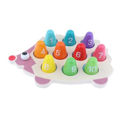 #ad Number Counting Matching Game Toy Set Wooden Toys for Kids
