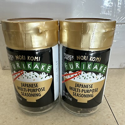 #ad 2 Pack Trader Joe#x27;s Furikake Nori Komi Japanese Seasoning No MSG 1.95 oz each