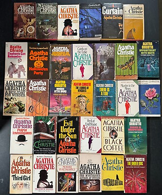 #ad Complete Series Set HERCULE POIROT 1 40 by Agatha Christie Lot