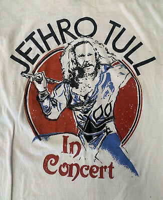 #ad Vintage Jethro Tull Rock band Men T shirt White Unisex All Size S to 5Xl PS2945