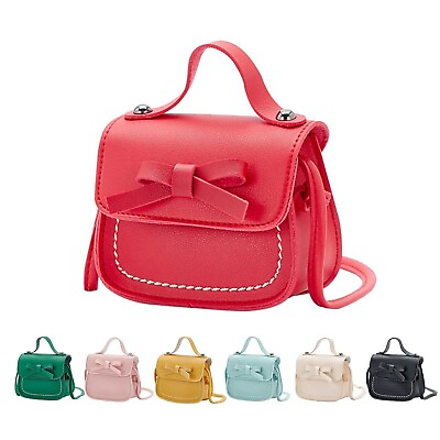 #ad Girls#x27; Shoulder Bag Fashion Soild Color Mini Bow Casual Mini Backpack For Kids