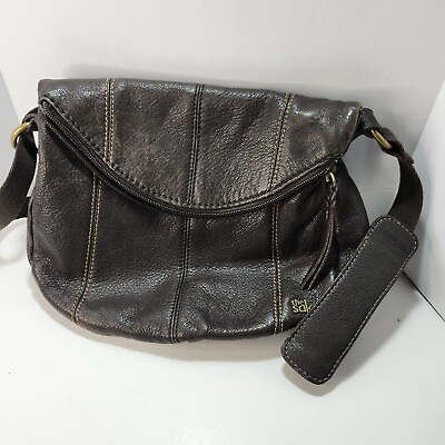 #ad THE SAK Tote Shoulder Handbag Brown Slouchy Hobo 100% Leather Boho