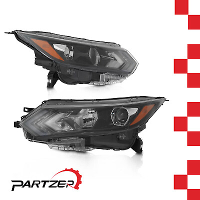 #ad Pair Halogen Headlight W LED LH RH For 2020 2022 Nissan Rogue Sport NI2503279