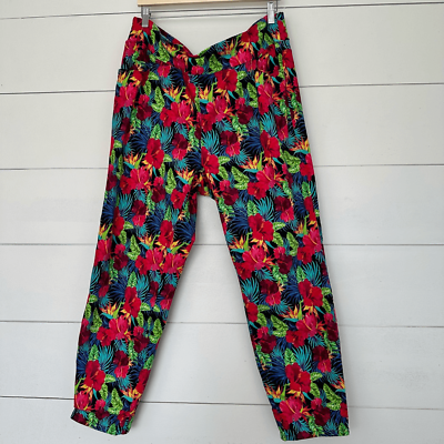 #ad Soft Surroundings Women’s 1X Plus Size Tropical Pull on Pants