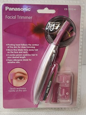 #ad Panasonic Wmns Facial Hair removal amp; Eyebrow Trimmer ES2113PC NEW